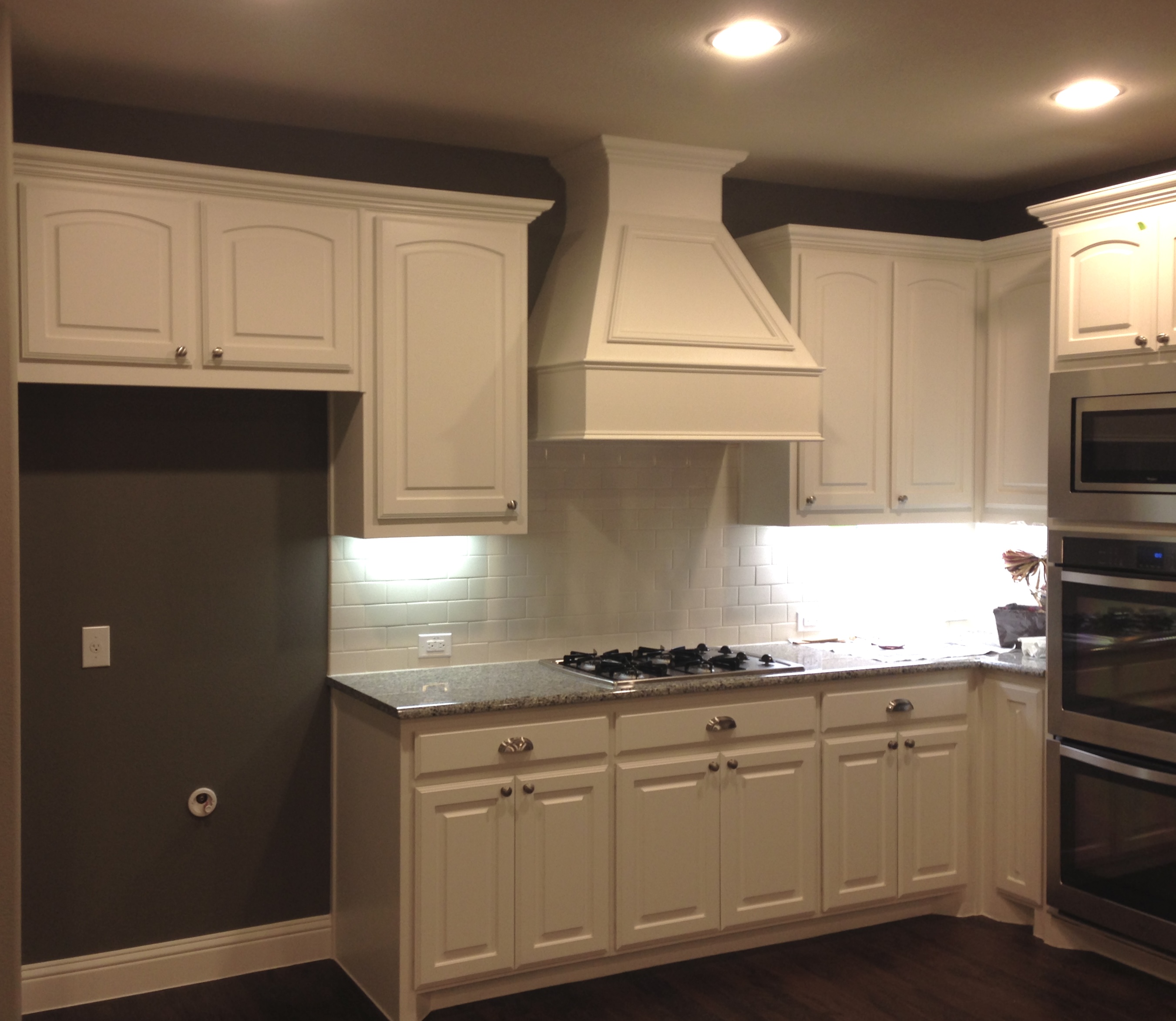 Completed painting and drywall project