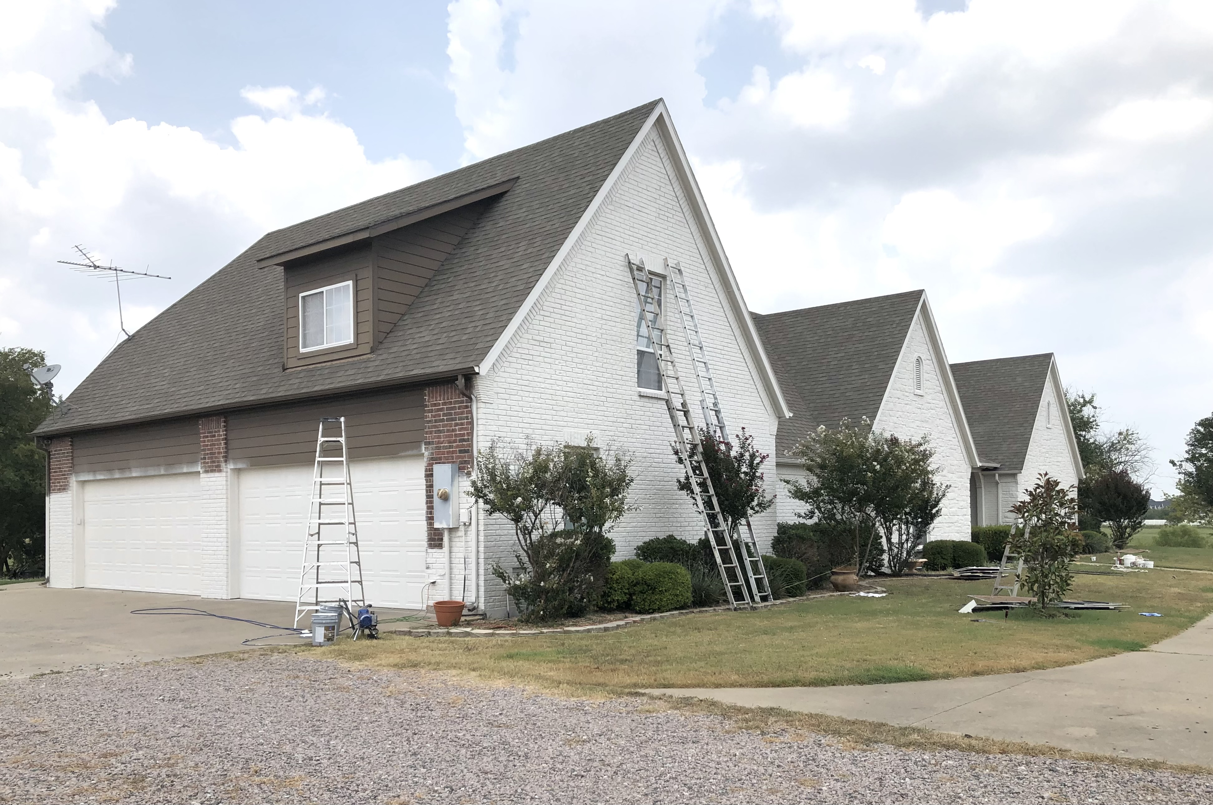 Completed painting and drywall project