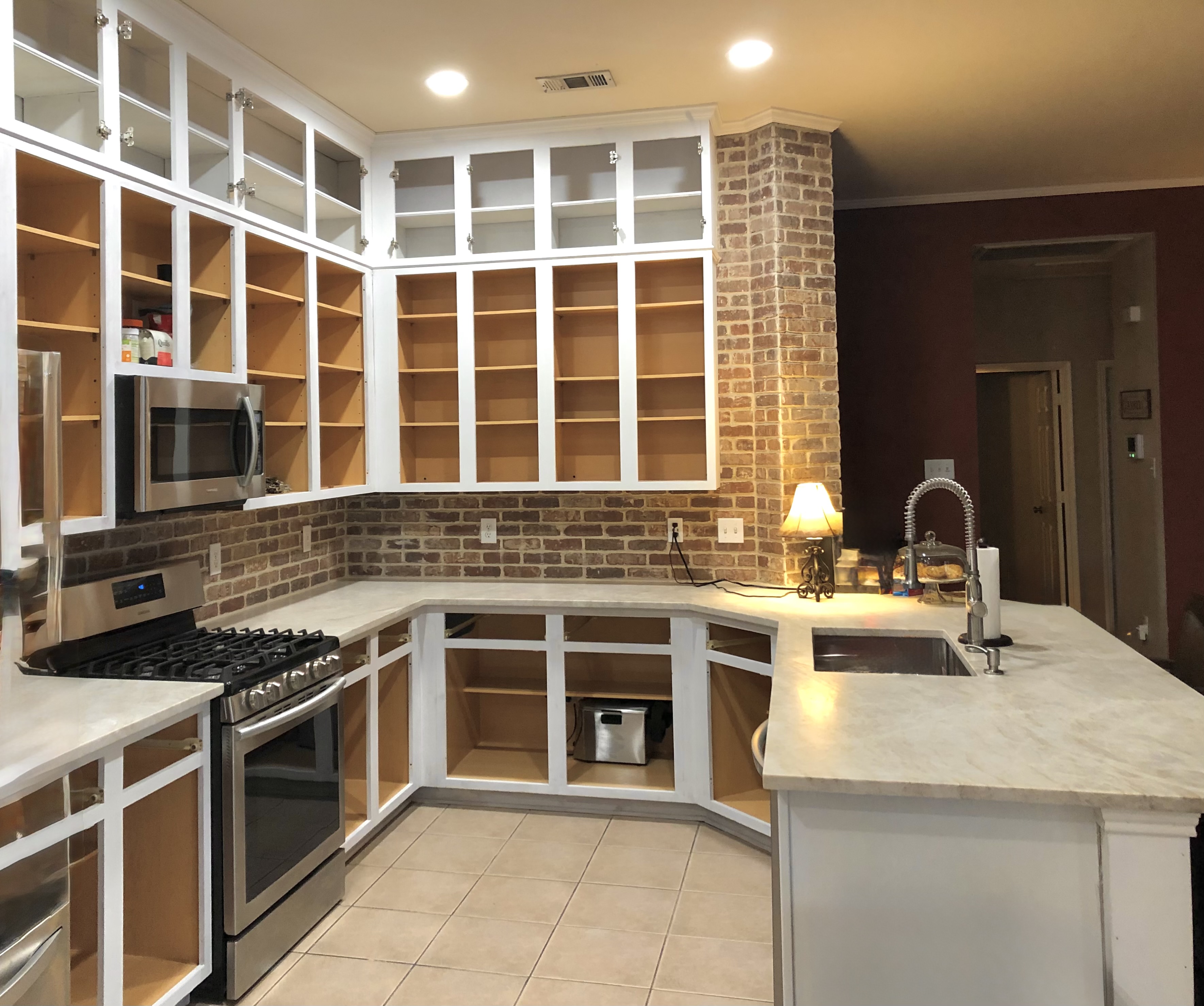 Completed painting and drywall project